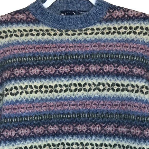 Vintage Joske’s Shetland 100% Wool Sweater Size XL - Picture 2 of 5